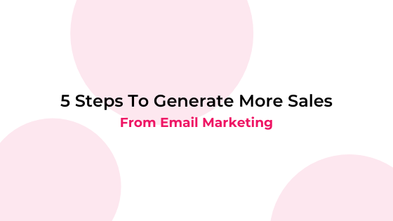 email marketing sales