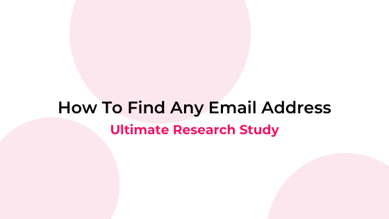 find any email address